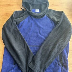 Men's Melanzana Blue and Black Microgrid  Sweatee Size M